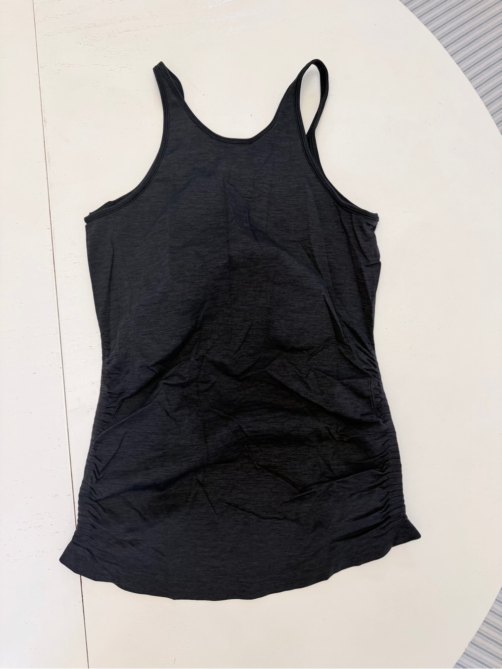 Lululemon Black Ruched Side Tank Top